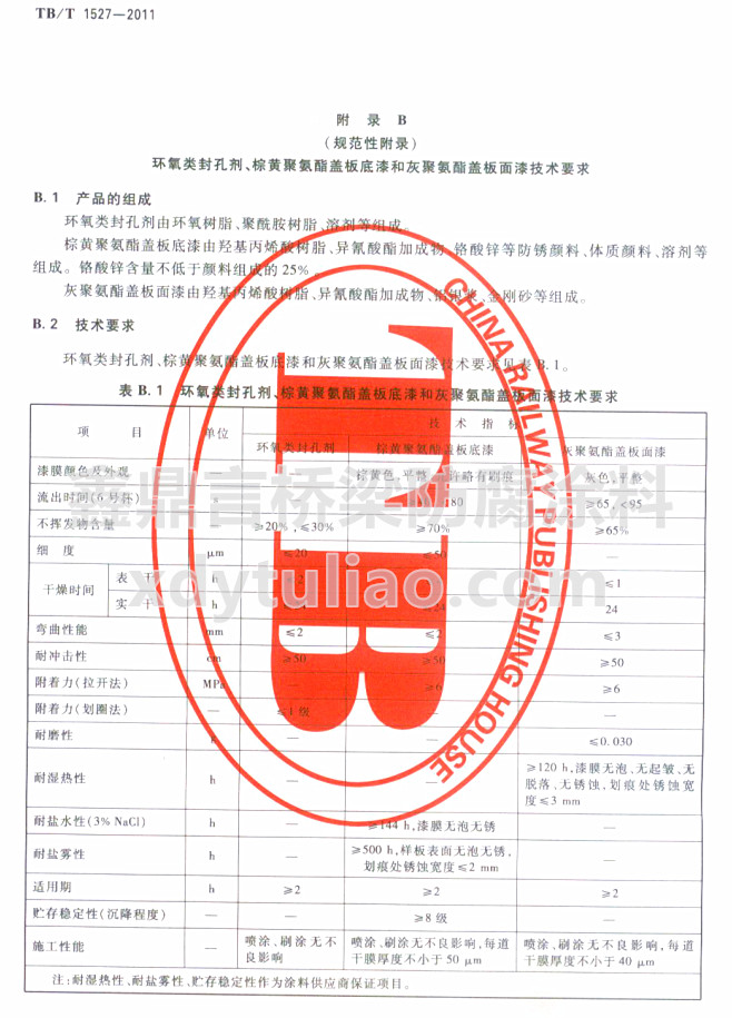 TB/T 1527-2011�h(hu��n)���ׄ������S�۰����w�����ͻҾ۰����w�����Ἴ�g(sh��)Ҫ��